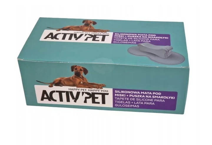 SILIKONOWA MATA POD MISKI + PUSZKA NA SMACZKI