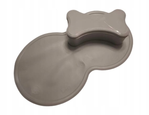 SILIKONOWA MATA POD MISKI + PUSZKA NA SMACZKI