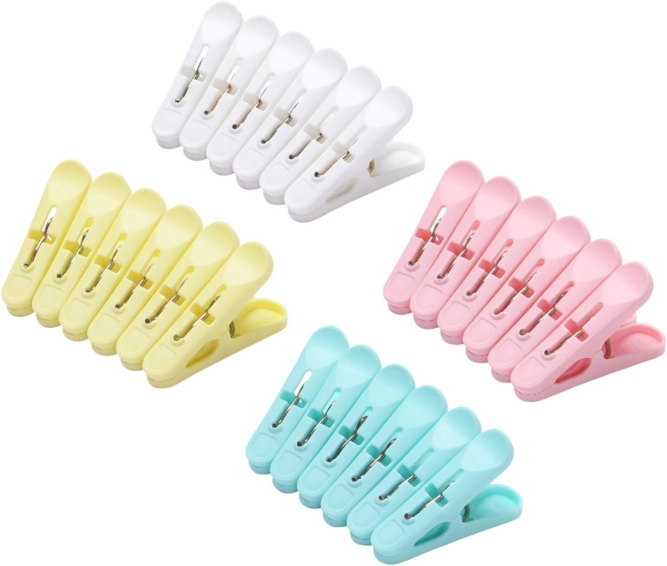 Klamerki, klipsy do bielizny 6,3 cm plastik - kpl 10 szt