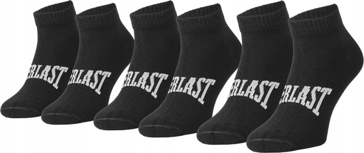 EVERLAST SKARPETY SKARPETKI STOPKI 3P CZARNE r.39-42