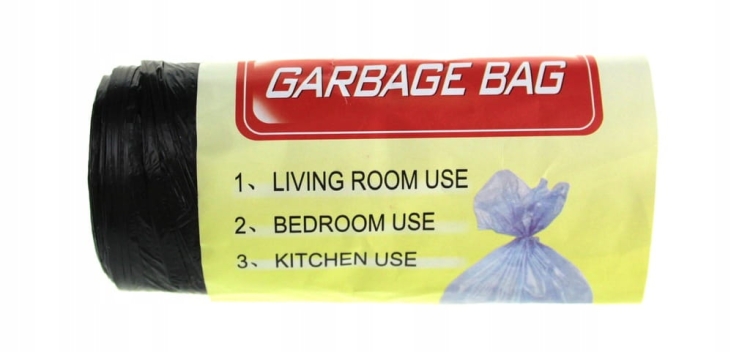 Worki na śmieci CZARNE 45x50cm - 15szt