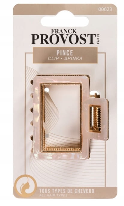 FRANCK PROVOST Klamra do włosów z masy, złoto-różowa