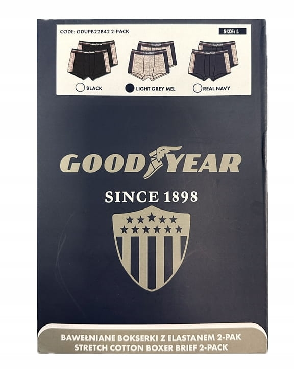 GoodYear Majtki Bokserki szary rozmiar L