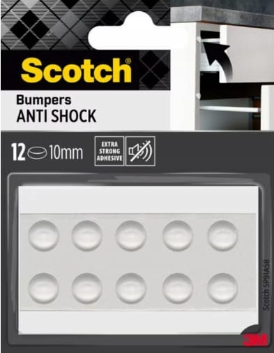 Scotch odbojniki wygłuszające gumowe 12szt. 10mm