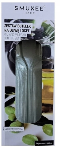 Zestaw 2 butelek na oliwę i ocet SMUKEE 500ml