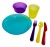 Zestaw naczyń dla dzieci kolorowy miska 6 szt