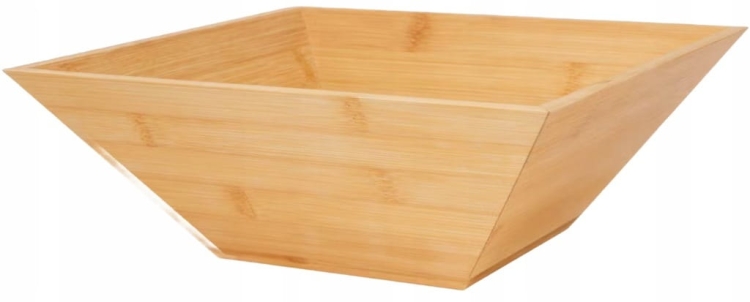KOSZ MISKA POJEMNIK KOSZYK SKRZYNKA NA OWOCE WARZYWA KUCHENNA BAMBUSOWA.