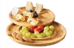 Zestaw 2 tac okrągłych do serwowania