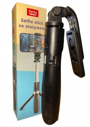 Uchwyt selfie stick Setty czarny