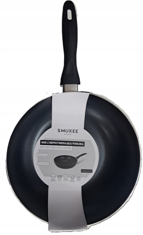Wok z nieprzywierającą powłoką 28cm czarny