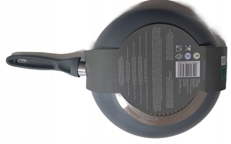 Wok z powłoką nieprzywierającą 28cm kolor siwy
