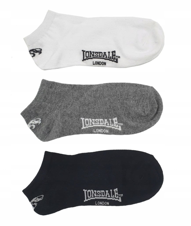 Lonsdale Skarpetki stopki LD01 wielokolorowy rozmiar 42-45