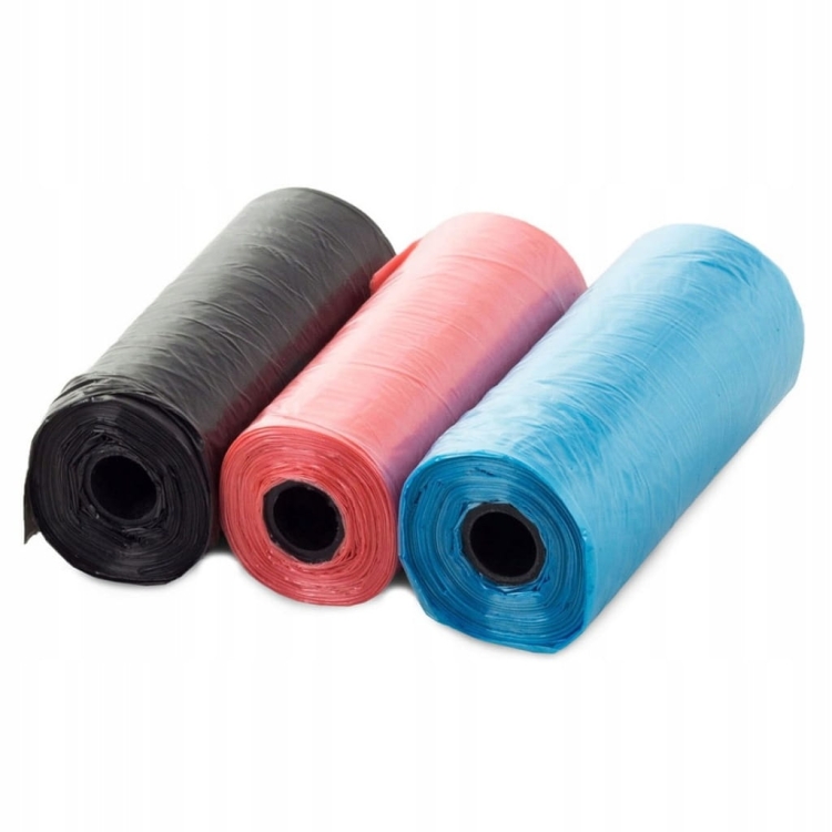 Woreczki na psie odchody, woreczki dla psa 3x15szt kolorowe