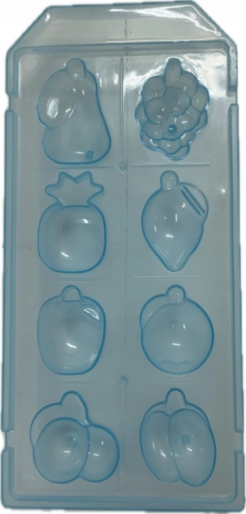 Forma do lodu w kształcie owoców niebieska