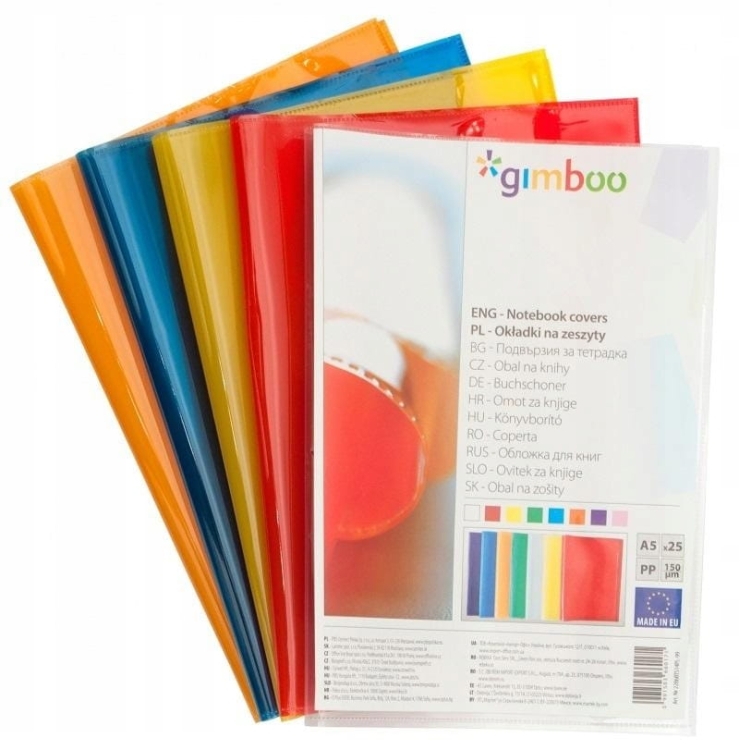 Okładka bezbarwna na zeszyt A5 Gimboo