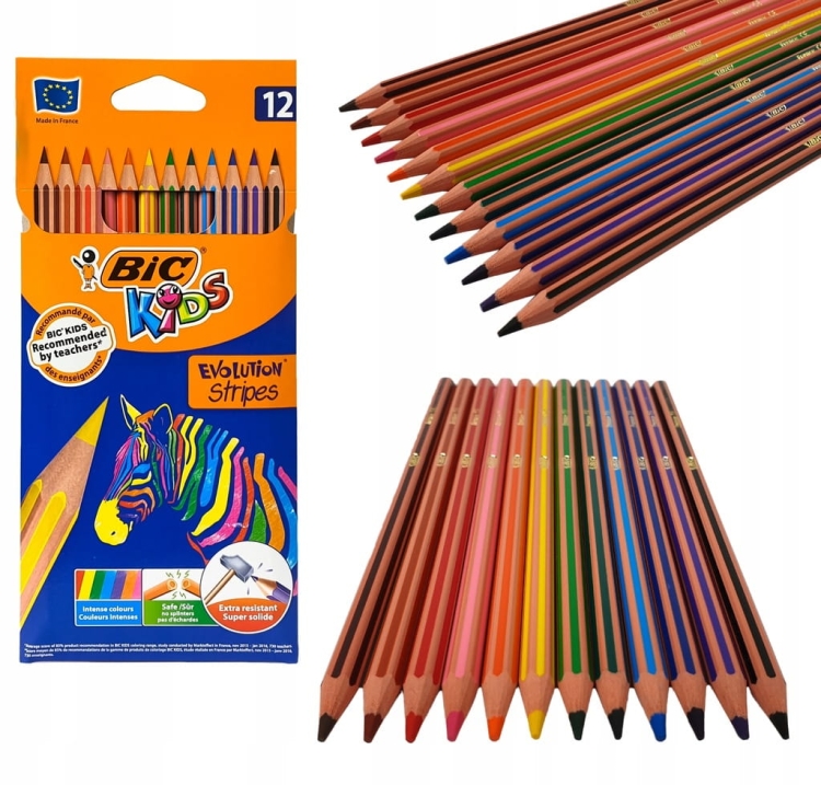 BIC KIDS Kredki ołówkowe 12 kolorów