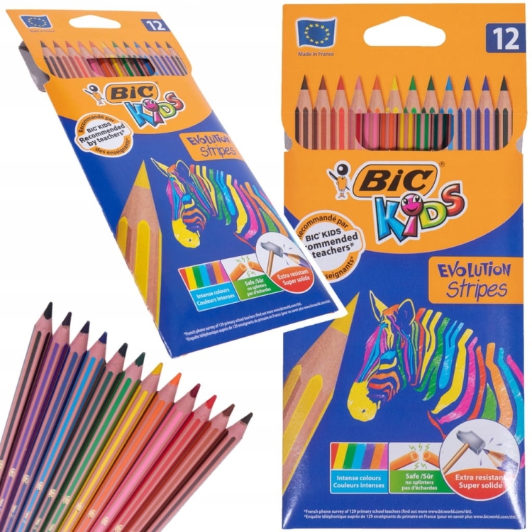 BIC KIDS Kredki ołówkowe 12 kolorów