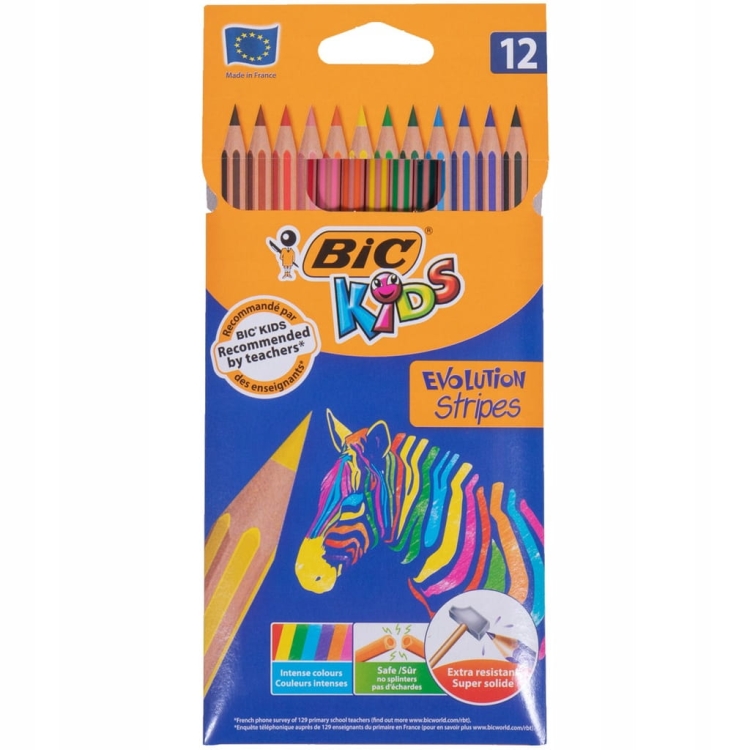 BIC KIDS Kredki ołówkowe 12 kolorów