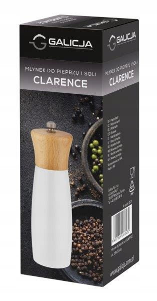 Młynek ręczny Galicja drewno biały, odcienie brązu i beżu