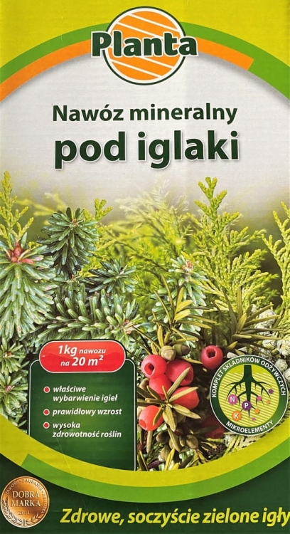 Nawóz pod iglaki wieloskładnikowy Planta granulat 1 kg