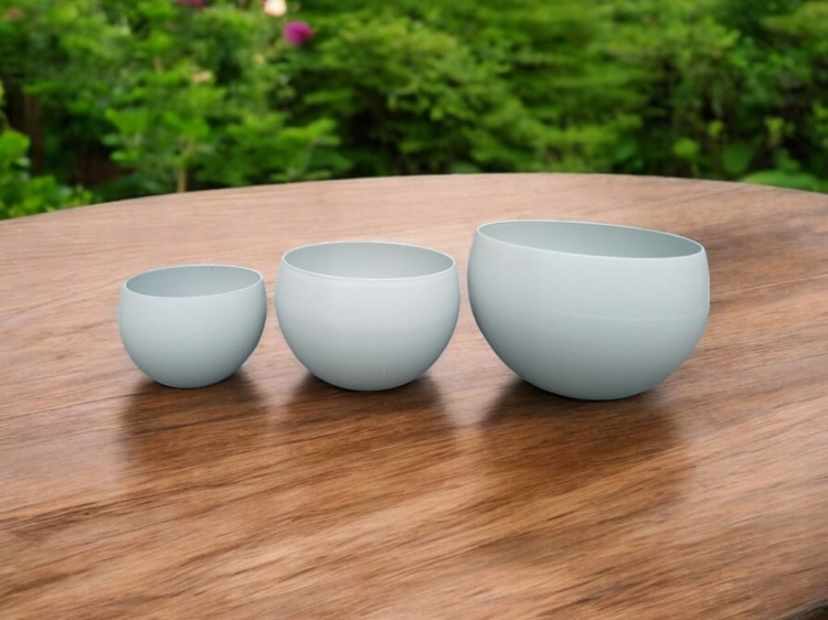 Osłonka do kwiatów 12 cm szara