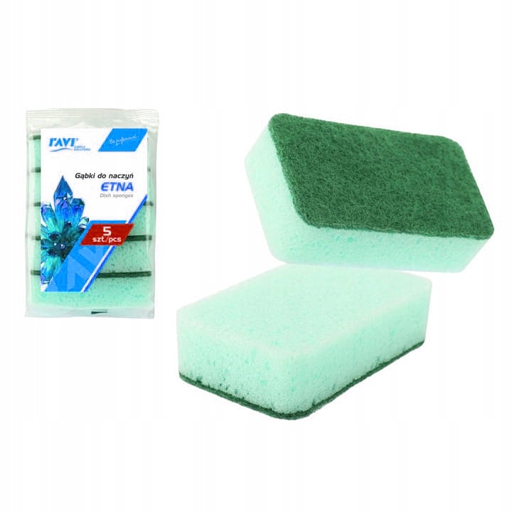 Zmywak kuchenny ostry Ravi 5 szt. błękitny