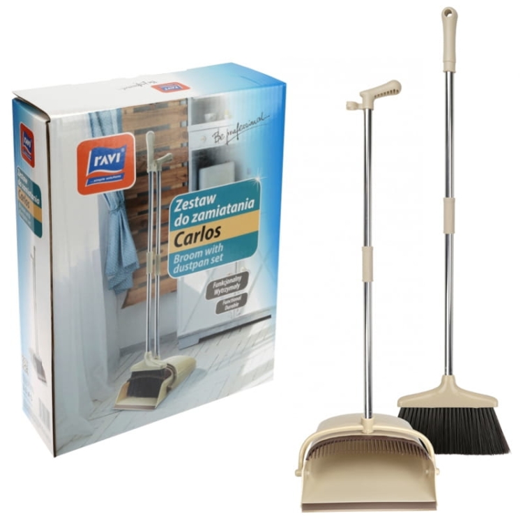 Zestaw Szufelka i zmiotka uniwersalna Ravi Zestaw do zamiatania CARLOS