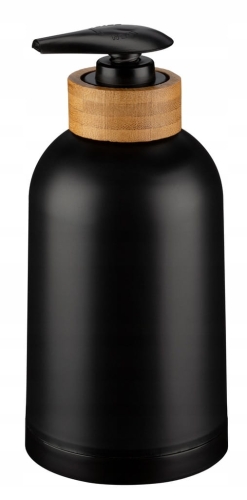 Ręczny dozownik do mydła stojący Galicja 350 ml czarny