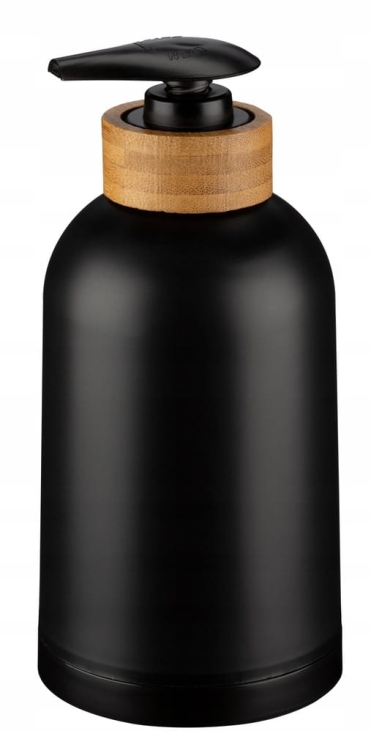 Ręczny dozownik do mydła stojący Galicja 350 ml czarny