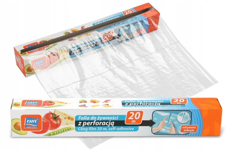 Folia do przechowywania żywności z perforacją Ravi 20m