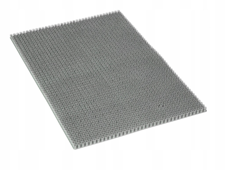 Wycieraczka gotowa igłowa trawka pvc 39 x 58 cm SZARA