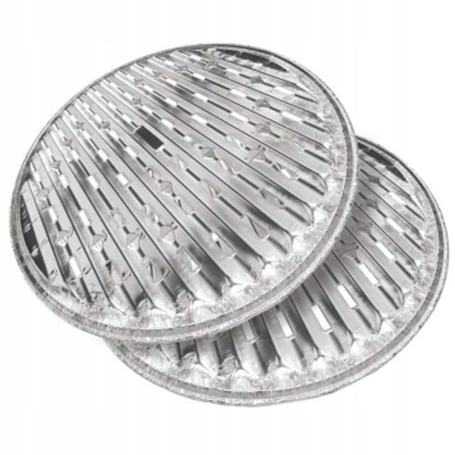 Tacka grillowa aluminium Ravi okrągły 34 x 34 cm