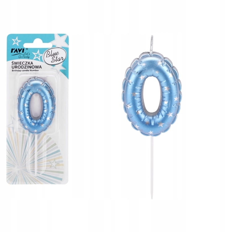 Świeczki urodzinowe cyferki 0 świeczka na tort