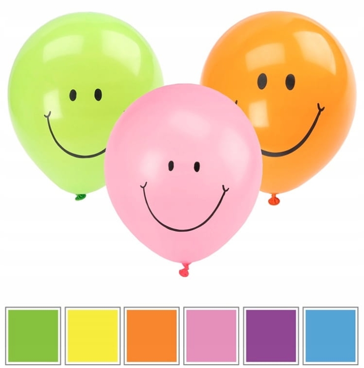 Zestaw balonów Ravi wielokolorowy 25 cm 12 sztuk