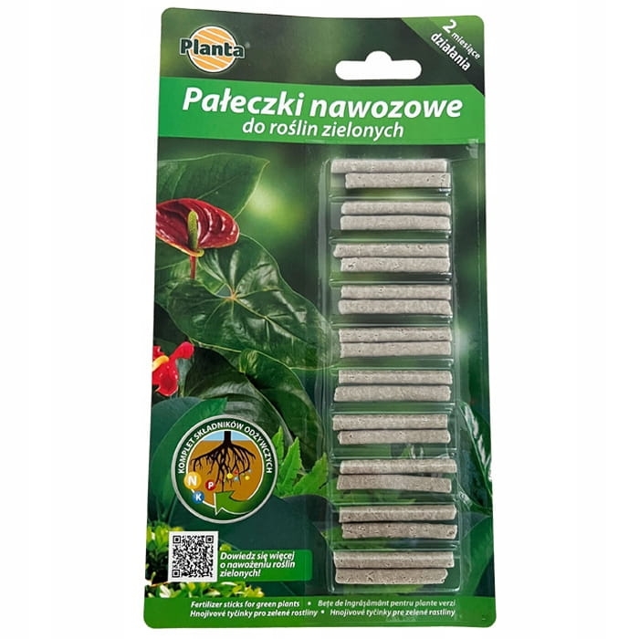 Nawóz wieloskładnikowy pałeczki do roślin zielonych Planta 0,02 kg