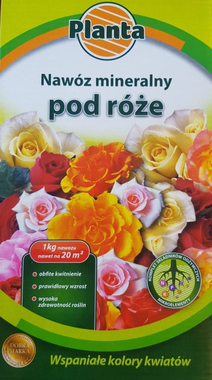 Nawóz pod róże dla róż wieloskładnikowy Planta granulat 1 kg 1 l