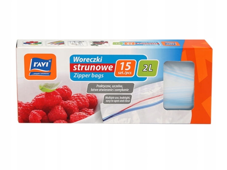 Woreczki strunowe Ravi 2L 15 szt. torebki zamykane