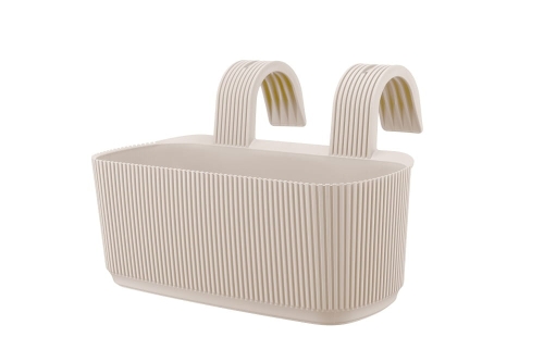 Doniczka tworzywo sztuczne beżowy Verdenia 29 cm x 21 x 19 cm