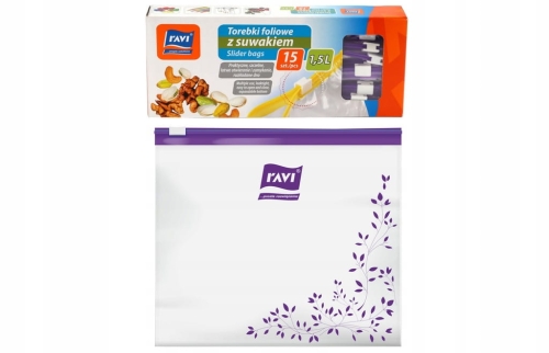 Torebki Ravi z suwakiem 1,5 l