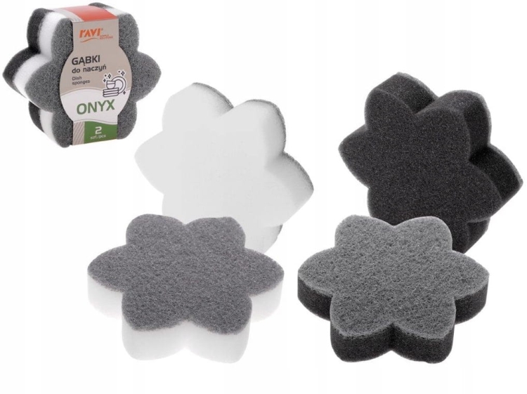 Gąbki do naczyń onyx Ravi 2szt