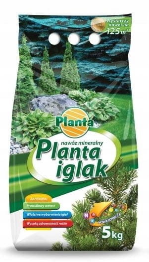 Nawóz pod iglaki wieloskładnikowy Planta granulat 5 kg 5 l