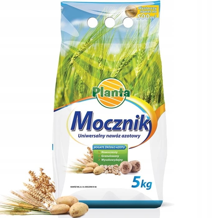 Nawóz azotowy mocznik Planta granulat 5 kg 5 l