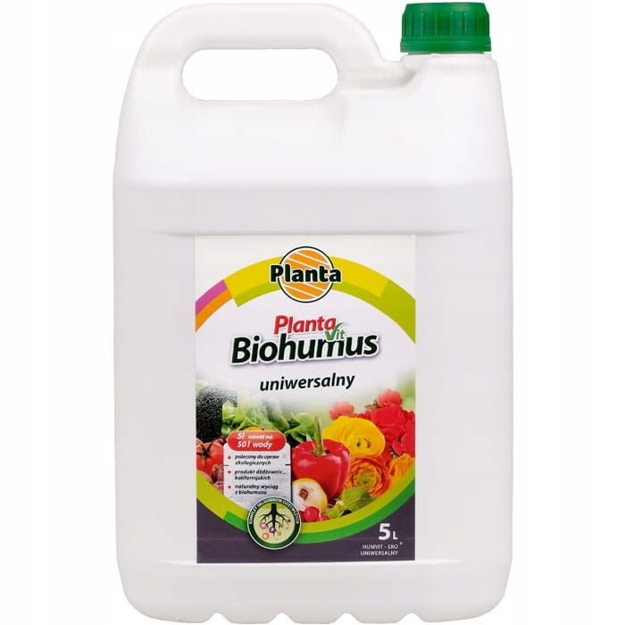Nawóz wieloskładnikowy biohumus Planta płyn 5 l