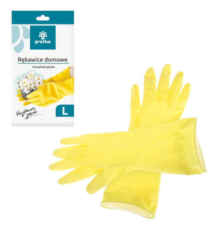 Gratka rękawice domowe lateks M 1para