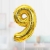 Balon foliowy Ravi cyfra 9 82 cm złoty