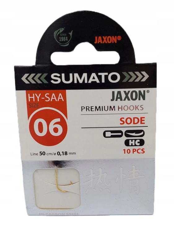 Haczyk z przyponem Jaxon Sumato CHINU #6 0,18 złote 10szt