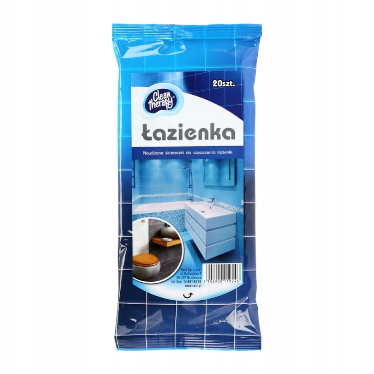 Ravi Clean Therapy nawilżane ściereczki do czyszczenia łazienki