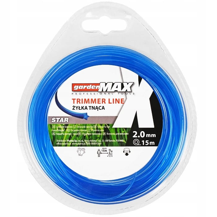 Żyłka tnąca 2,0mm gwiazdka do głowicy kosy 15m