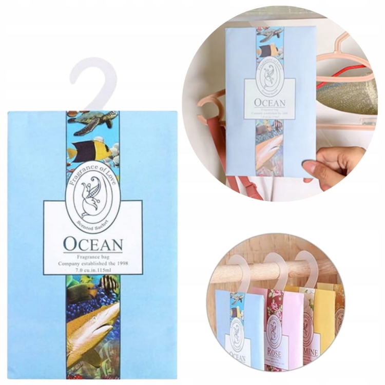 Saszetka zapachowa do szafy OCEAN Zawieszka do szafy szuflad Odświeżacz