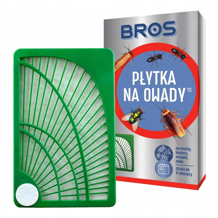 Bros płytka na owady karaluchy, komary, mole, mrówki, muchy, rybiki